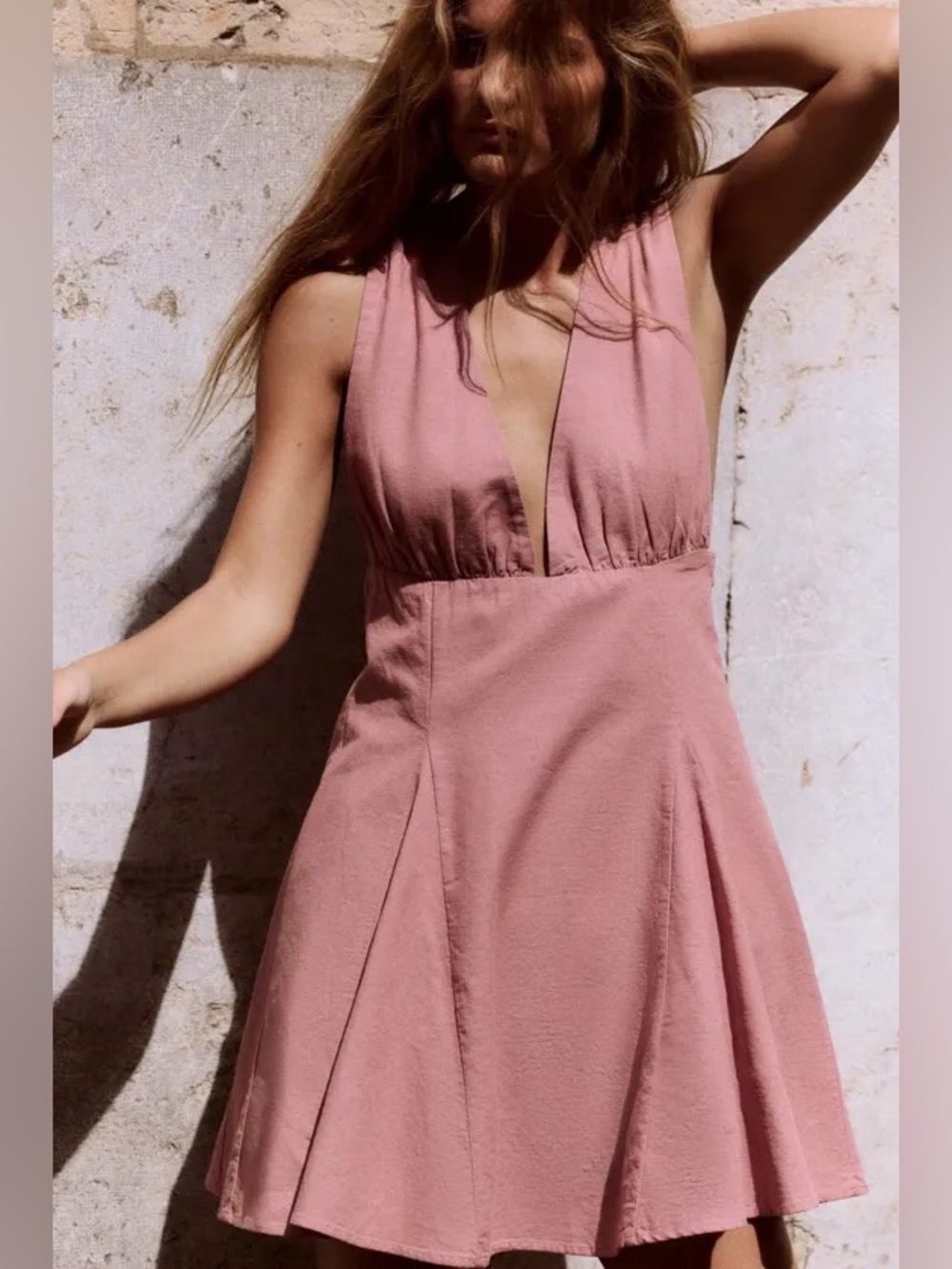 Zara dusty pink dress